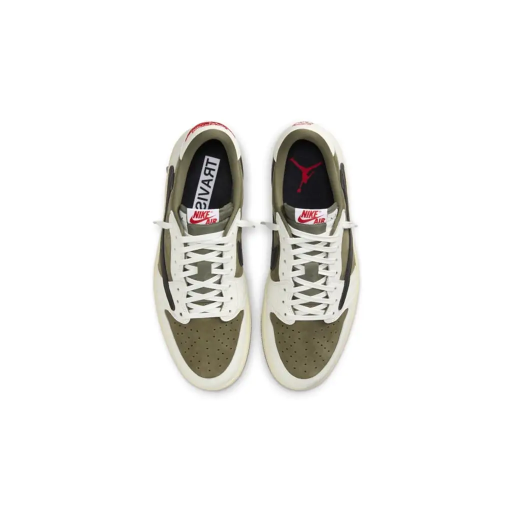 NIKE AIR JORDAN 1 LOW TRAVIS MEDIUM OLIVE - Image 4